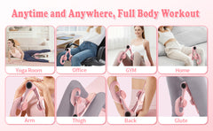 Fitness Mantra® Thigh Master for Women | Digital Counter Inner Thigh, Hip & Leg Toning Exerciser | Adjustable Resistance Home Fitness Equipment| 1 Piece| Multicolor|