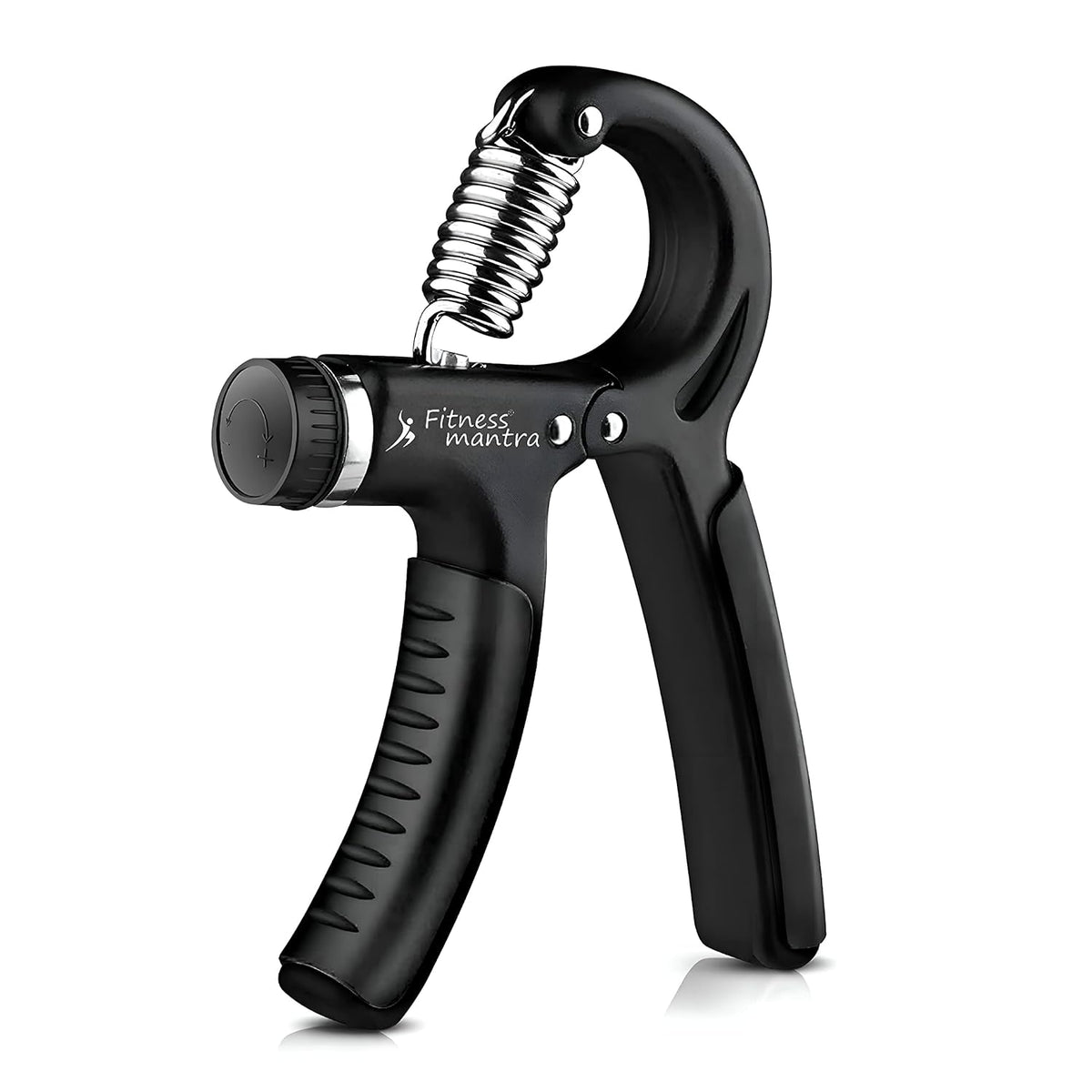 Fitness Mantra® Weight Adjustable Hight Quality Hand Gripper for Men & Women |Hand Grip|Finger Exerciser|Power Gripper|Hand Exerciser Equipment|Hand Strengtheners| Color Black| 10KG-40KG|