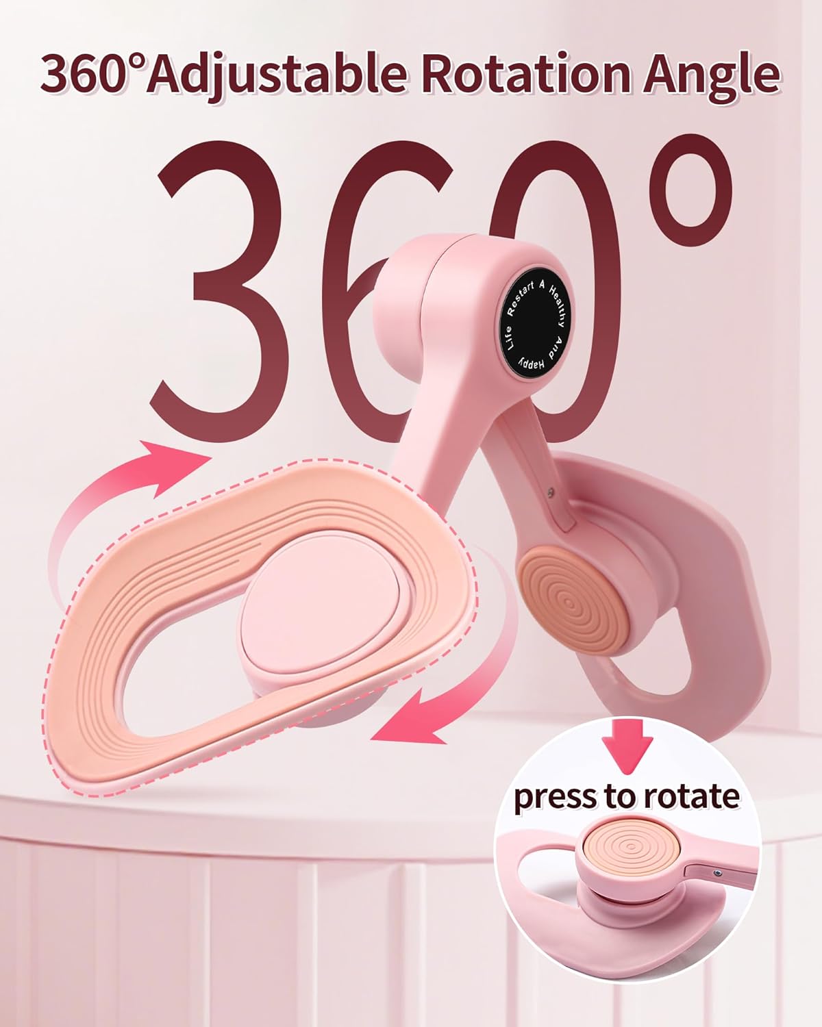 Fitness Mantra® Thigh Master for Women | Digital Counter Inner Thigh, Hip & Leg Toning Exerciser | Adjustable Resistance Home Fitness Equipment| 1 Piece| Multicolor|