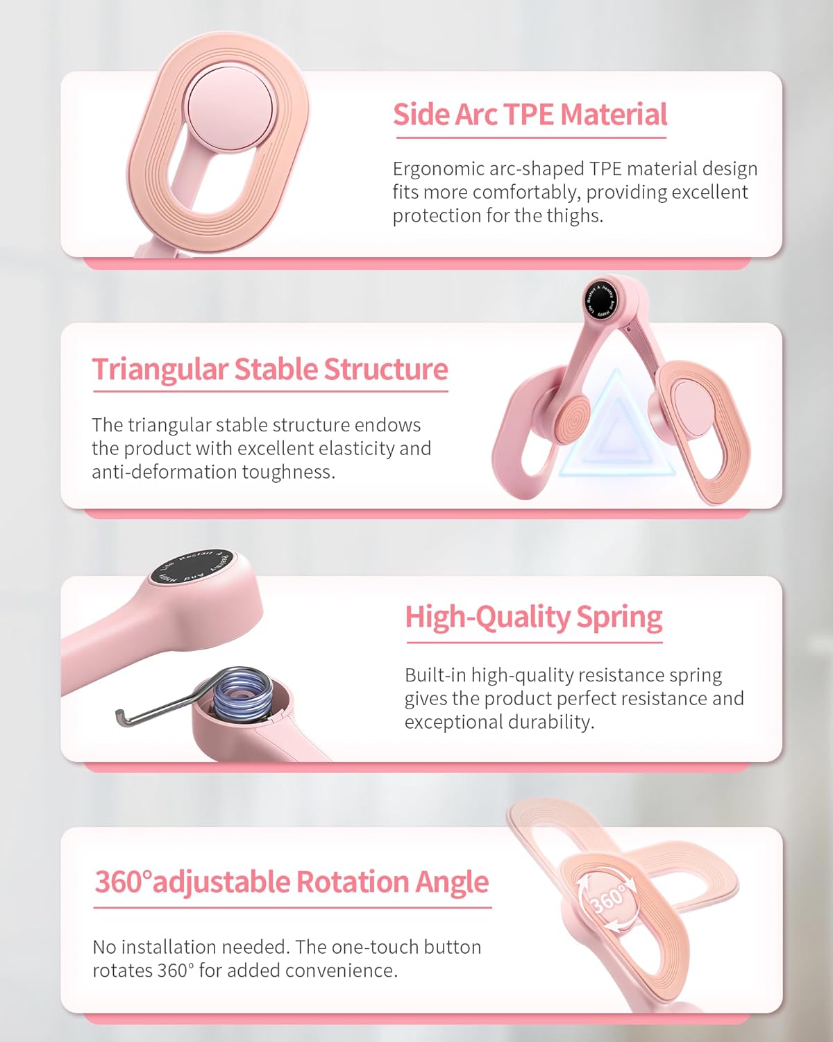 Fitness Mantra® Thigh Master for Women | Digital Counter Inner Thigh, Hip & Leg Toning Exerciser | Adjustable Resistance Home Fitness Equipment| 1 Piece| Multicolor|